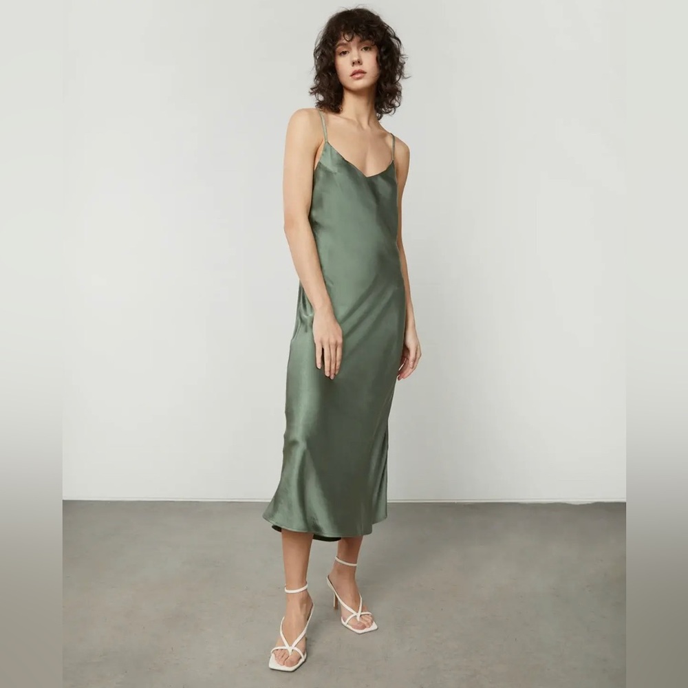 Oak + Fort Midi Slip Dress